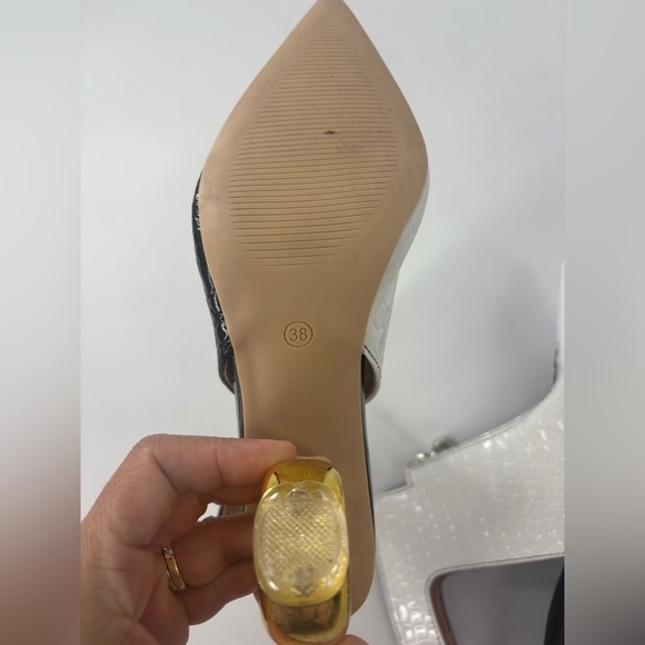 Chic Black and White Ankle Boots - Picture 11 of 13